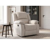 3 Position Manual Beige Recliner Chair For Living Room Varesa - 160 Recline - Room Delivery