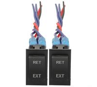 3 Position Momentary Rocker Switch 6 Pin Design for Reverse Polarity, Plastic and Brass, Convenient for RV Power Systems