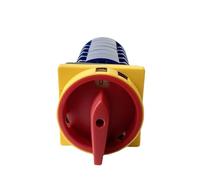 3 Position Reset Cam Switch 690V 63A 6 Poles Padlock Changeover Rotary Switches ON-OFF-ON YMW26GS LW26-63/6GS 1Pcs