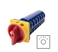3 Position Reset Cam Switch 690V 63A 6 Poles Padlock Changeover Rotary Switches ON-OFF-ON YMW26GS LW26-63/6GS IDGTTLDF