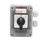 3 Position Rotary Cam Switch 20A 660V IP65 Box