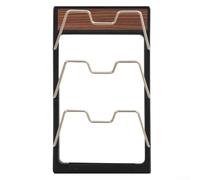 3 Pot and Pan Lid Holders Wall Mounted Pot Lid Organizer Rack Solid Wood Multi Tier Wall Shelf No Hanging Kitchen Organizer Antique Style Walnut Rack for Spices Dining Room Storage