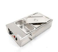 3 Pot Commercial Chocolate Melter,Chocolate Warmer,1000w,4kg Capacity Per Pot,Adjustable Temp 30-80°C Suitable For Cafes,Chocolate Shops,Cake Shop