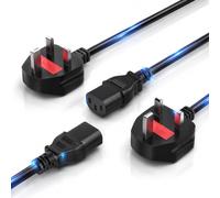 3 Prong AC Power Cord Cable 6ft, IEC C13 to NEMA 5-15P, 18AWG 10A 125V Replacement Power Cord for Computer Monitor, TV, Printer, PS Xbox, Durable Heavy Duty Universal AC Power Cable for Home Office