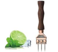 3-Prong Ice Pick - Stainless Steel, Heavy Duty Ice Chipping Tool | Professional Ice Chisel for Home Bares, Skull Pattern Three-Prong Ice Pick Bares, Bartender, Camping, 2 Colors