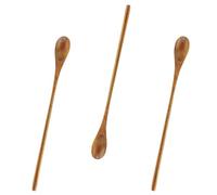 3 ps Wooden Spoons,Coffee and Honey Stirring Stick, Tea jam Spoon,Baking Tools, Durable Tableware,9 inches