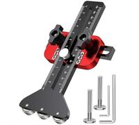 3 Pulleys Thin Rip Jig, Tablesaw Alignment Assistant Pulley Slider Attachment Wood Trim Tool, for Making Repetitive Narrow Strip Cuts, Table Saw Guide, Safe and Fast Ripping Guide