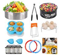 3 Qt Accessories Set for Instant Pot, Compatible with InstaPot Accessories 3 Quart Only, Mini Accessory Including Sealing Ring Steamer Basket Springform Pan Egg Rack Trivet