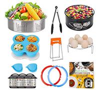 3 Qt Accessories Set for Instant Pot, Compatible with InstaPot Accessories 3 Quart Only, Mini Accessory Including Sealing Ring Steamer Basket Springform Pan Egg Rack Trivet