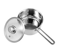 3 Quart Saucepan with Glass Lid, Stainless Steel Small Sauce Pan, Safe Cooking Pot, Uncoated Portable Mini Sauce Pot, Thickened Bottom, Induction Cookware, Multipurpose Pots Set for Home Restaurant