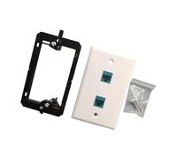 3. Quick Install Ethernet Wall Panel Gigabit Female Inline Coupler Plate With Pass Through Outlet Mounting Coupler Face Plates