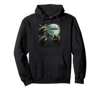 3 Raccoons Fear UFO Arrival Night Shock Of Alien Invasion Pullover Hoodie