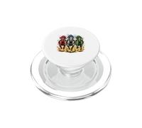 3 Racing Horses - Horse Racing Racetrack Horse Race Fan PopSockets PopGrip for MagSafe
