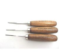 3 Ramelson Bent Veiner Line 60 Degree V Checkering Wood Carving Hand Chisel Tools 3pc Gunsmith