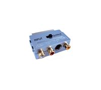 3 RCA to SCART TV DVD Converter Adapter Male & Female S video PHONO Composite