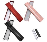 3 Rectangular Bracelet Gift Boxes, with Lids, 4 x 20 x 2.5 cm, Small Jewelry Storage Cases for Necklaces & Bangles, Ideal Present for Women on Birthday, Valentine's Day, Weddings & Jewelry Display