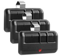3 Replacement Garage Door Opener Remote, Compatible with Chamberlain Sears Craftsman Garage Door Opener Remote 893MAX,Black,3 Pack