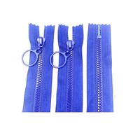 3# Resin Closed-End Zipper with Pull Ring for DIY Bag Sewing Crafts 30-70cm,Deep Blue,50cm