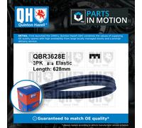 3 Rib Multi V Drive Belt QBR3628E Quinton Hazell 31325042 3PK628ELASTIC Quality