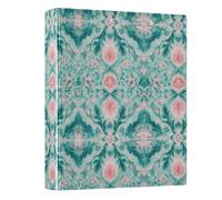 3 Ring Binder Batik Printing A4 Binders with Clip Hold 200 Sheets with PVC Pockets Files Organisation for School Office Supplies 1 Pack