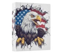 3 Ring Binder Cartoon Eagle A4 Binders with Clip Hold 200 Sheets with PVC Pockets Files Organisation for School Office Supplies 1 Pack