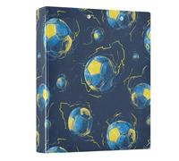 3 Ring Binder Cartoon Lightning Soccer A4 Binders with Clip Hold 200 Sheets with PVC Pockets Files Organisation for School Office Supplies 1 Pack