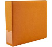3-Ring Binder D-Ring, Leather Photo Album Ticket Holder, Office Filing Portfolio, Collection Folder for Cards Papers Photos, Business Organizer