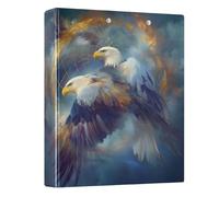 3 Ring Binder Eagle Dreams A4 Binders with Clip Hold 200 Sheets with PVC Pockets Files Organisation for School Office Supplies 1 Pack