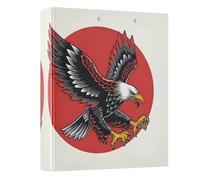 3 Ring Binder Eagle Red Sun A4 Binders with Clip Hold 200 Sheets with PVC Pockets Files Organisation for School Office Supplies 1 Pack