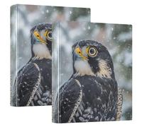 3 Ring Binder Falcon A4 Binders with Clip Hold 200 Sheets with PVC Pockets Files Organisation for School Office Supplies 2 Pack