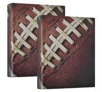 3 Ring Binder Football Ball A4 Binders with Clip Hold 200 Sheets with PVC Pockets Files Organisation for School Office Supplies 2 Pack