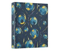 3 Ring Binder Lightning Soccer A4 Binders with Clip Hold 200 Sheets with PVC Pockets Files Organisation for School Office Supplies 1 Pack