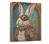 3 Ring Binder Mr. Easter Bunny A4 Binders with Clip Hold 200 Sheets with PVC Pockets Files Organisation for School Office Supplies 1 Pack