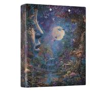 3 Ring Binder The Enchanted Forest A4 Binders with Clip Hold 200 Sheets with PVC Pockets Files Organisation for School Office Supplies 1 Pack