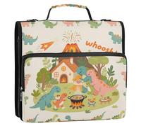 3 Ring Binder with Extra Pockets with Waterproof Shoulder Strap for School Supplies