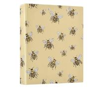 3 Ring Binder Yellow Bee A4 Binders with Clip Hold 200 Sheets with PVC Pockets Files Organisation for School Office Supplies 1 Pack