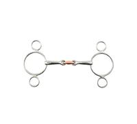 3 ring horse bit with copper pad Premier Equine