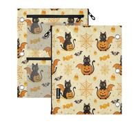 3 Ringing binder 2 pack Halloween Black Cat Witchy Magical 11''x8.9''