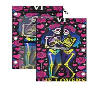3 Ringing binder 2 pack The Lovers Tarot Card Goth Kissing 11''x8.9''