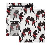 3 Ringing binder pencil pouching 2 PCS Japanese Sumo Wrestling 11''x8.9''