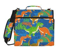 3 Ringing Organizer Binder Colorful Dinosaur Danger Dinosaurs