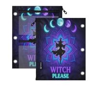 3 Ringing pencil case 2 Pack Spiritual Witchy Moon Magick Halloween Dark