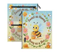 3 Ringing zipper pouching 2 pcs Sweet with Honey Busy As A Bee 11''x8.9''