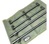 3 ROD BUZZ BAR SET BLACK WITH BAG 2 30-50CM BANK STICKS 2 25CM BARS CARP FISHING