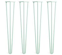 3 Rod Industrial Style Iron Welding Coffee Table Leg,4pcs Hairpin Table Legs Heavy Duty Metal Furniture Feet,Hardware for DIY Home Office Desk Dining Table Cabinet Night Stands