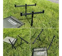 3 ROD SET UP BLACK 2 20-30CM BANK STICKS 2 BUZZ BARS 25CM 30CM CARP FISHING 16MM