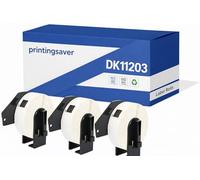 3 Roll DK11203 Compatible Label Rolls 17x87 mm for QL500, QL550, QL570, QL580N, QL650TD, QL700, QL710W, QL720NW, QL800, QL810W,QL820NWB, QL1050, QL1060N, QL1110NWB, 300PCS/ROLL