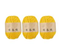 3 Roll Elastic Weave Yarn 32.8 Yards/Roll Colorful, Light Yellow | Colorful polyester yarn for knitting projects, elastic cord for handbag knitting weaving