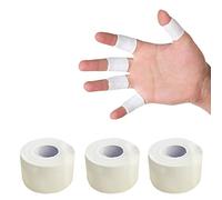 3 Roll White Zinc Oxide Tape - 2.5cm x 10m Self Adherent Cohesive Tape, Healthcare Sports Strapping Tape Rolls - Long Strong Rigid Latex Free Athletic Tape for Boxing, Physio Injury.