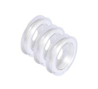 3 Rolls 0.8mm Elastic Bracelet String 10m Stretchy Elastic Cord Thread for Bracelet Jewellery Making (White)